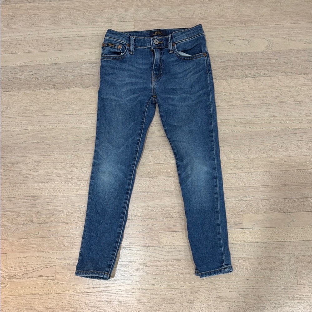Polo Ralph Lauren Boys Classic Skinny Blue Jeans -size 6